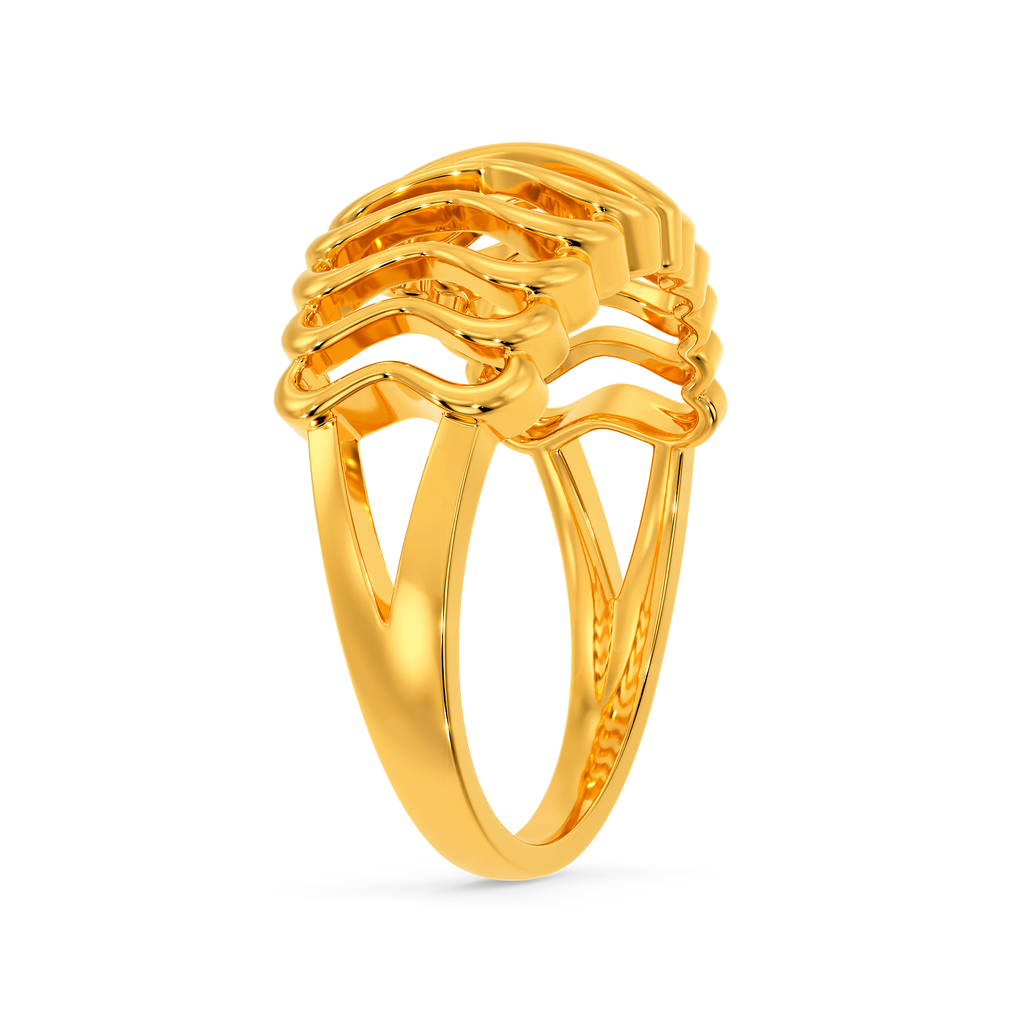 Bubble Burst Gold Rings image