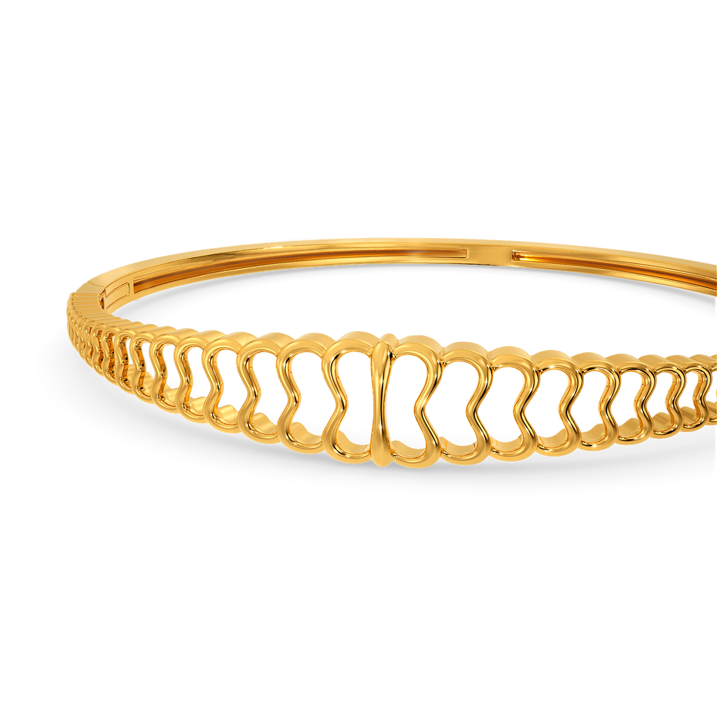 Bubble Burst  Gold Bangles