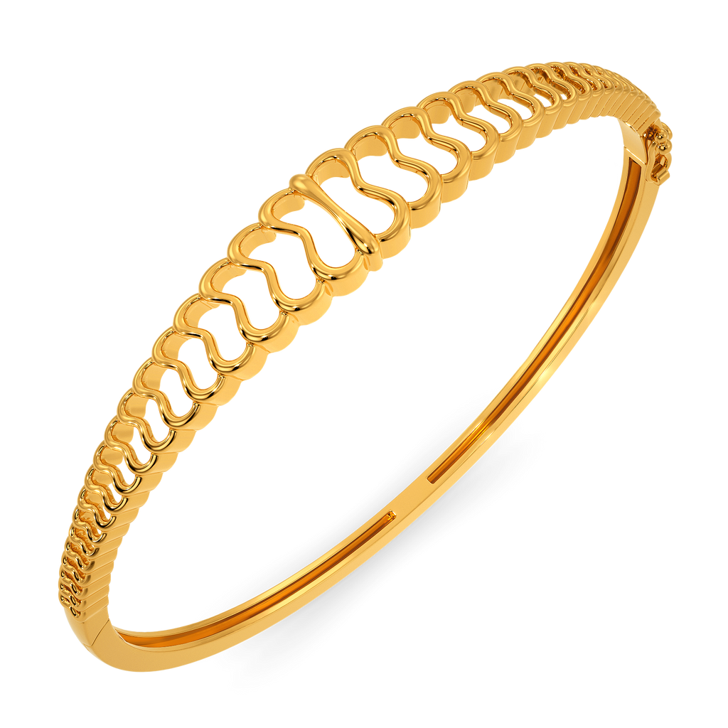 Bubble Burst  Gold Bangles
