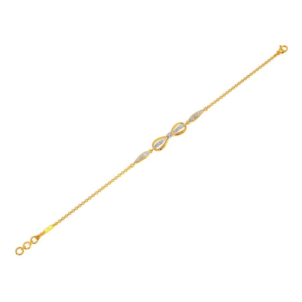 Opulent Ruffle Diamond Bracelets