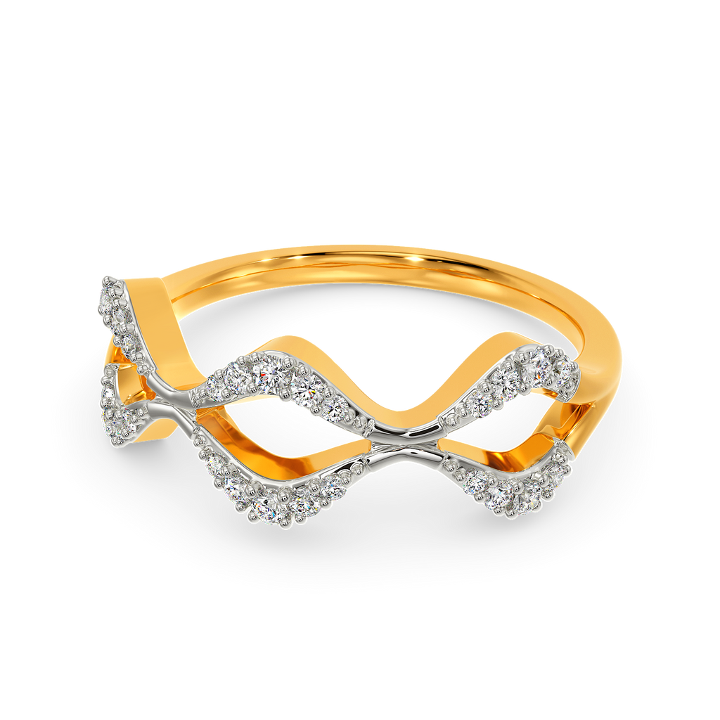 Lavish Swril Diamond Rings alternate view 2