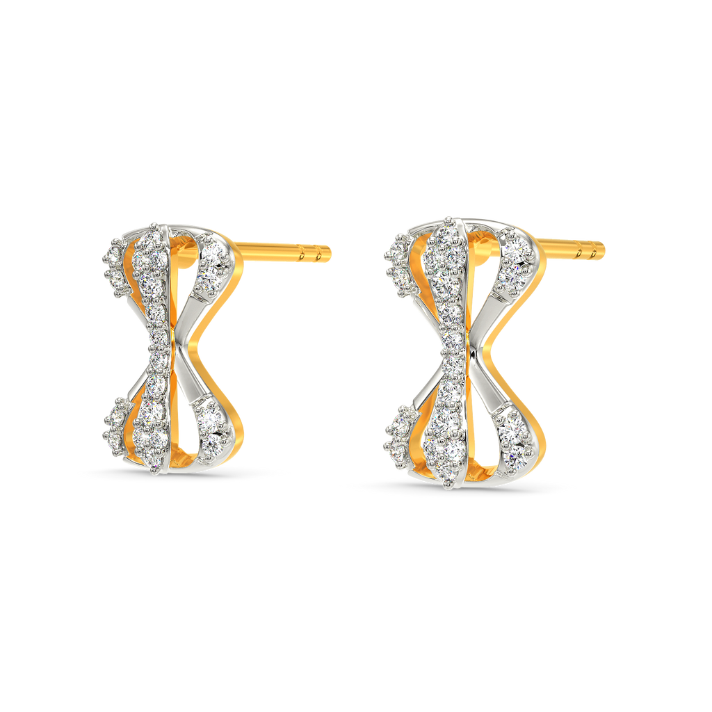 Lavish Swril Diamond Earrings