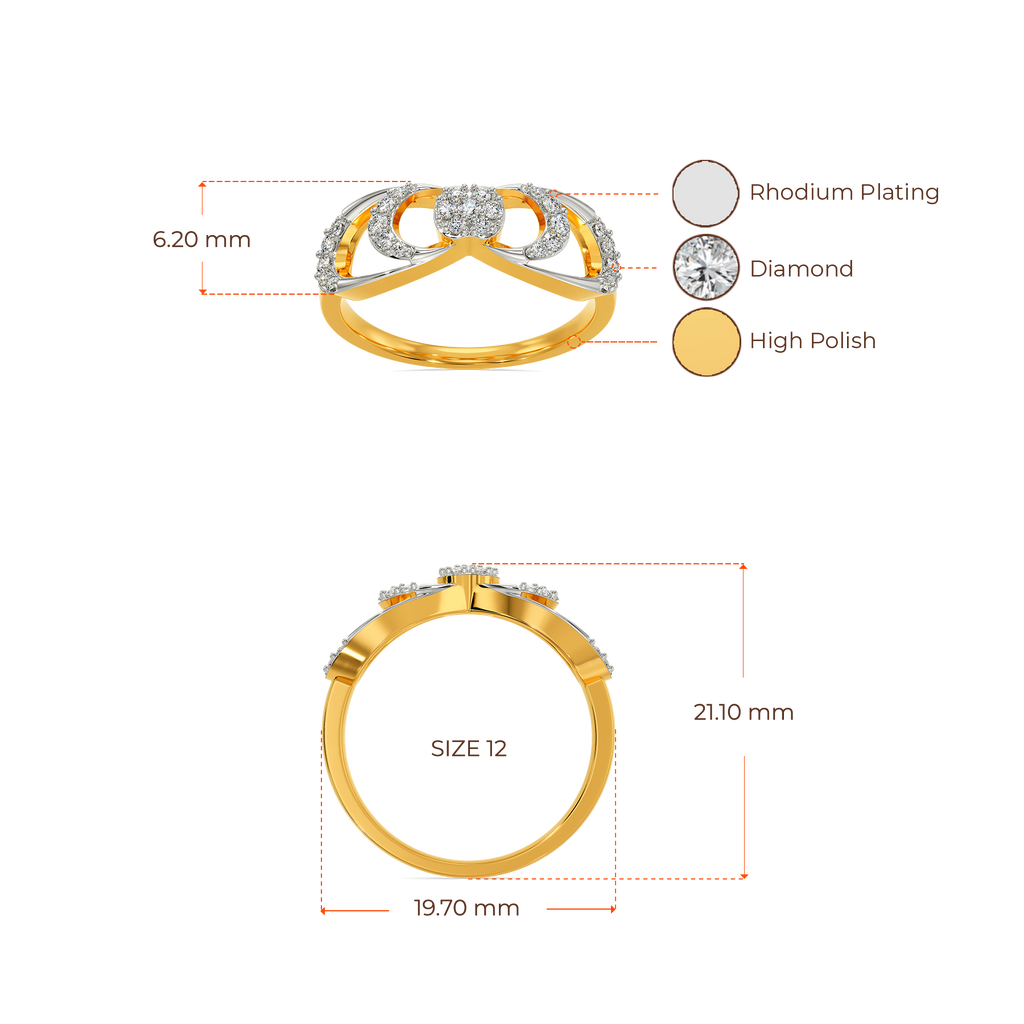 Spirited Bounce Diamond Rings image