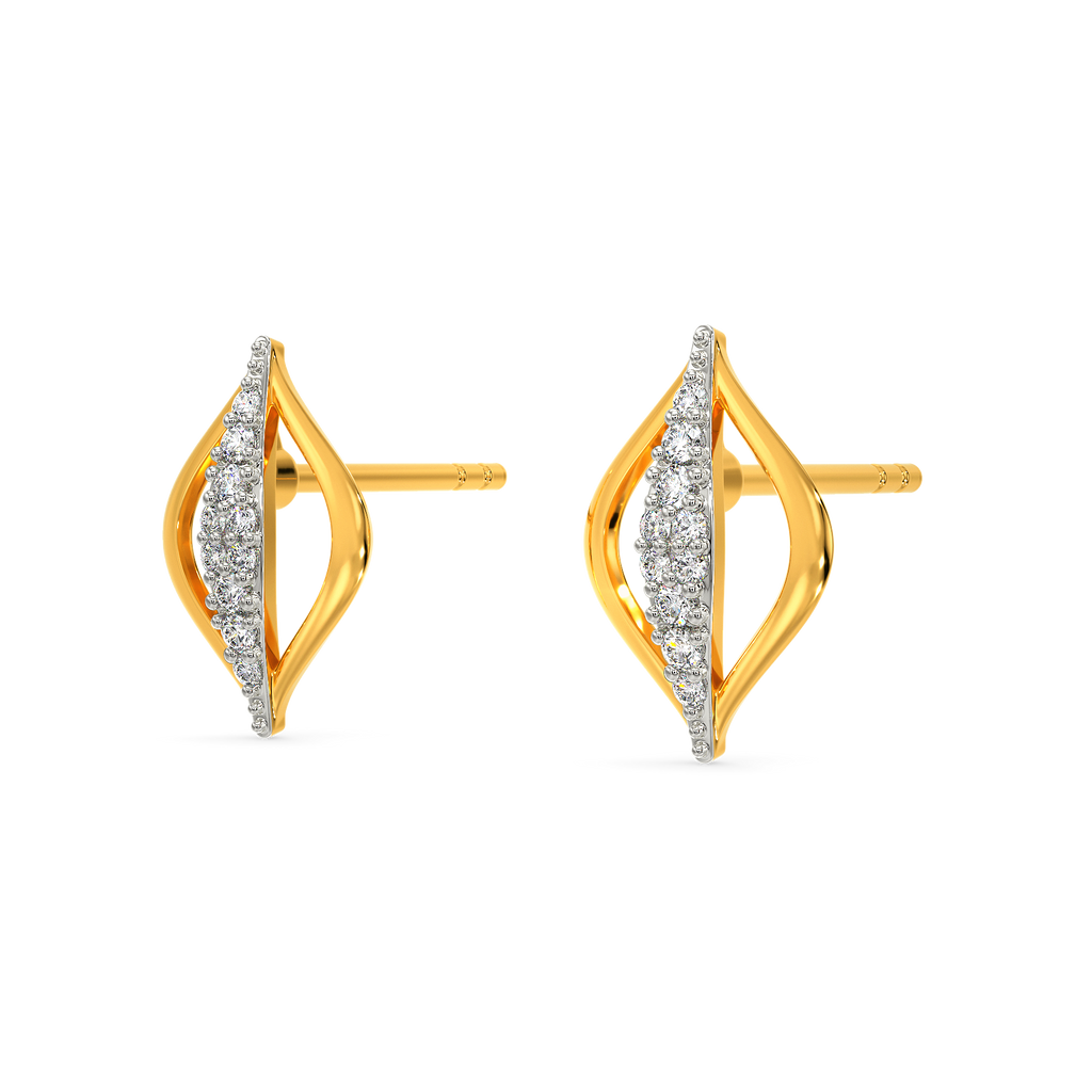 Flouncy Bliss Diamond Earrings