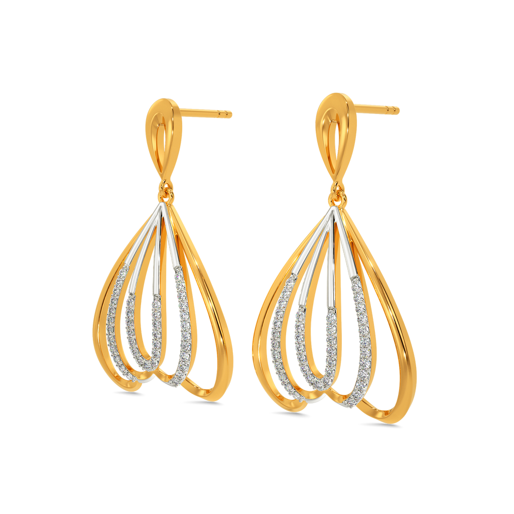 Dramatic Bounce Diamond Earrings