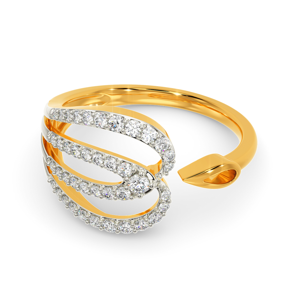 Dramatic Bounce Diamond Rings alternate view 2