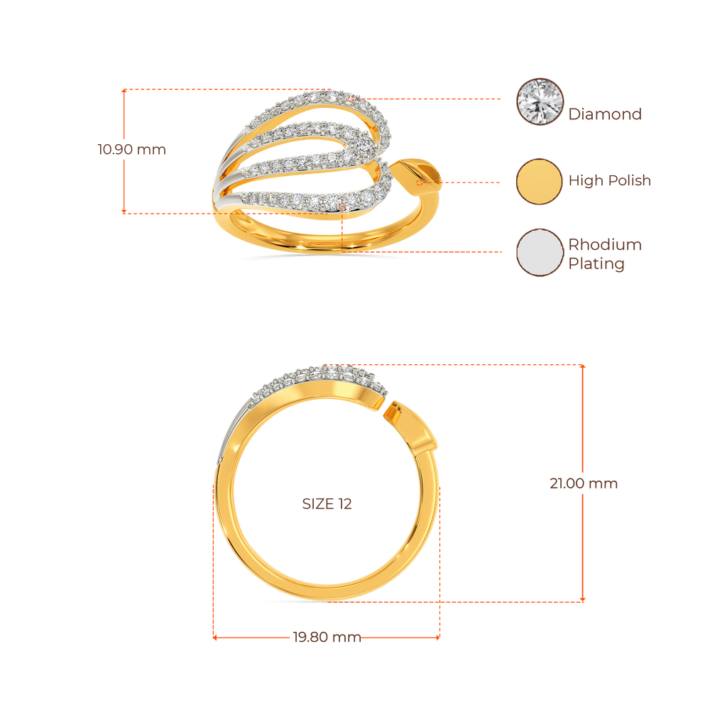 Dramatic Bounce Diamond Rings image