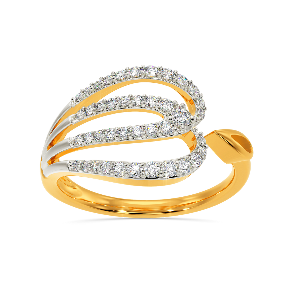 Dramatic Bounce Diamond Rings alternate view 3