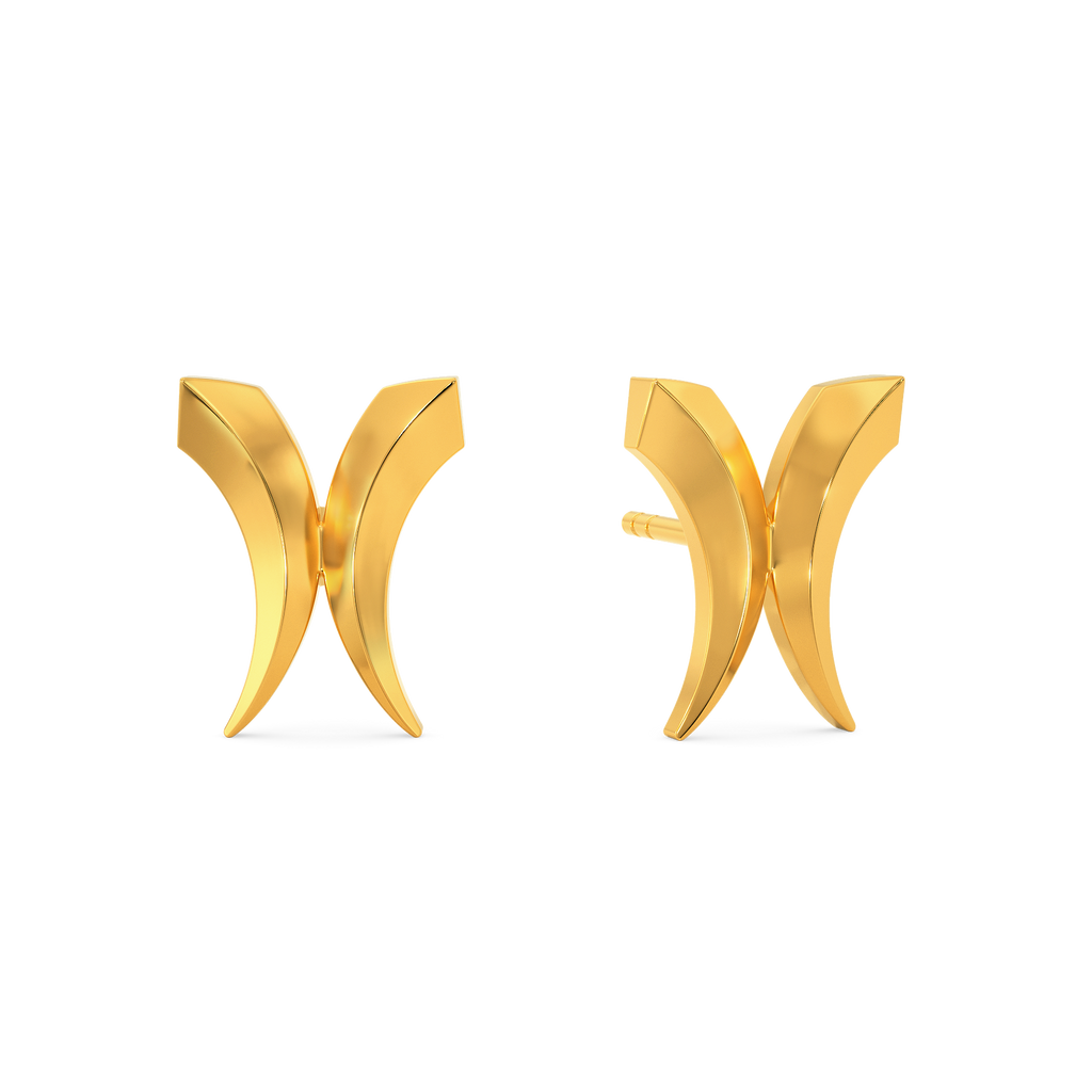 Power It Up Gold Earrings