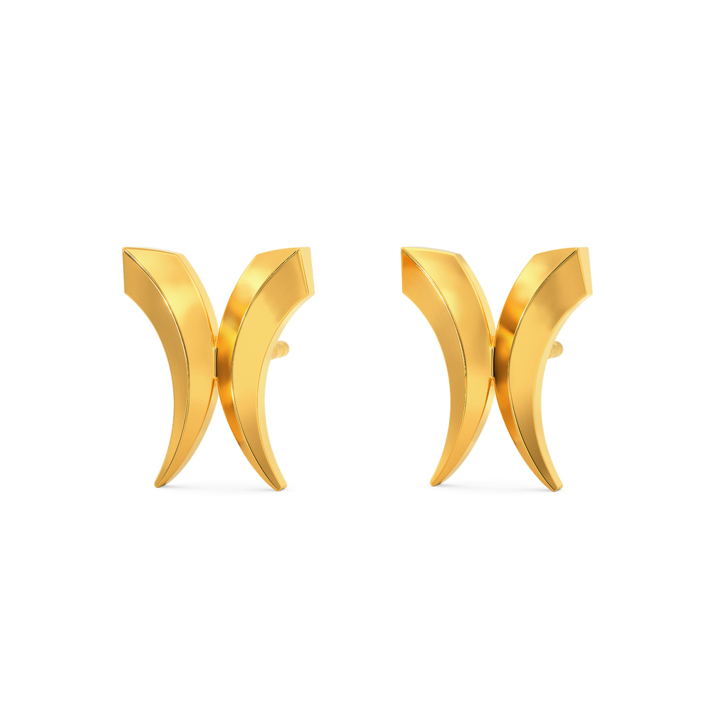 Power It Up Gold Earrings