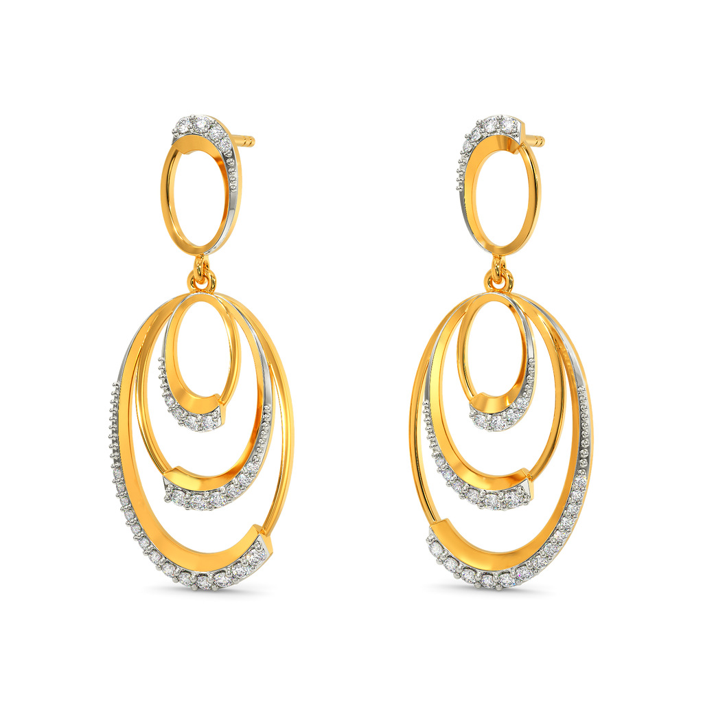 Loops of Power Diamond Earrings