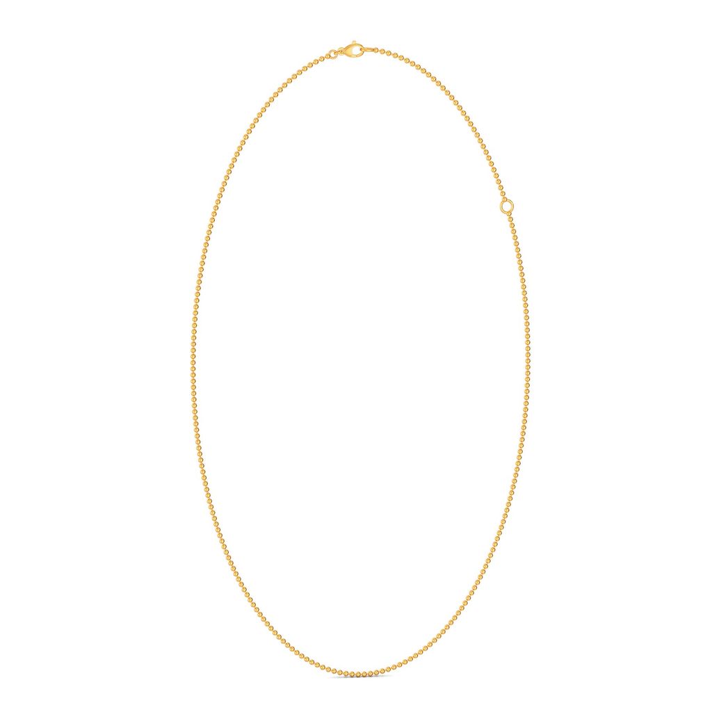 18kt Yellow Gold Ball Chain Gold Chains