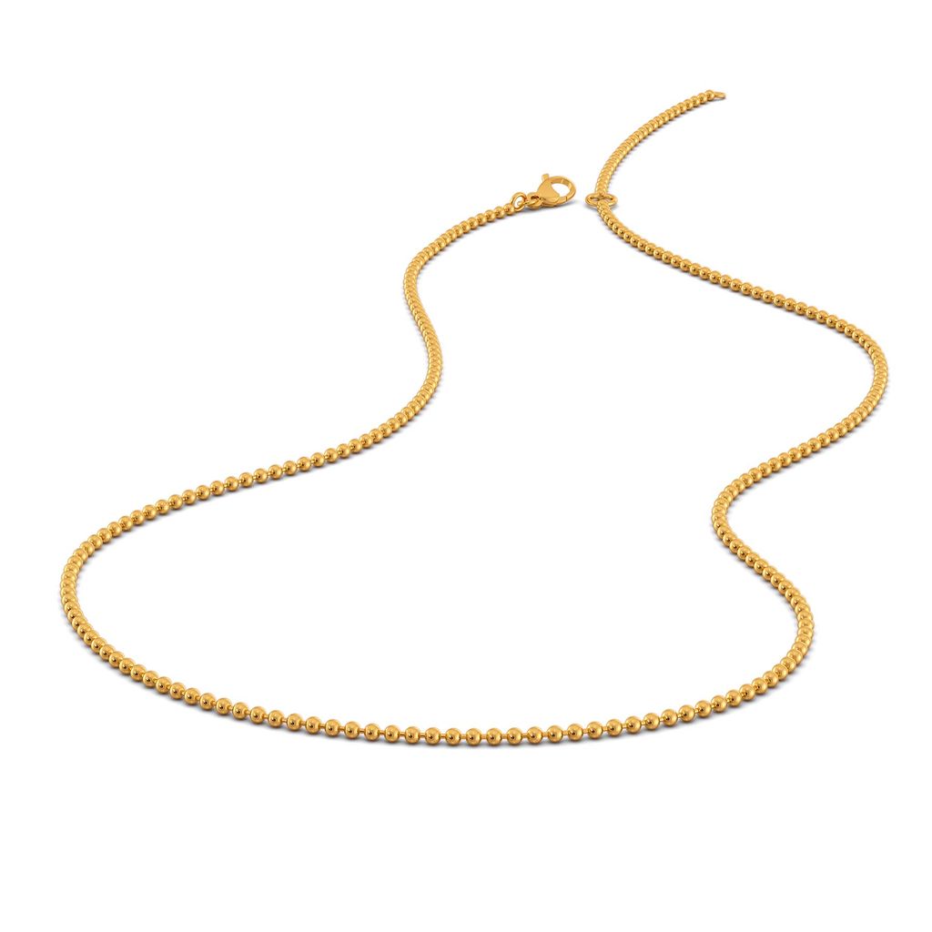 18kt Yellow Gold Ball Chain Gold Chains