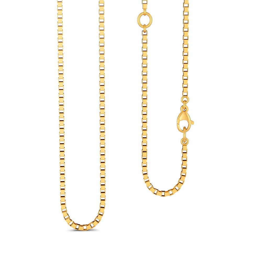 18kt Yellow Gold Box Chain Gold Chains