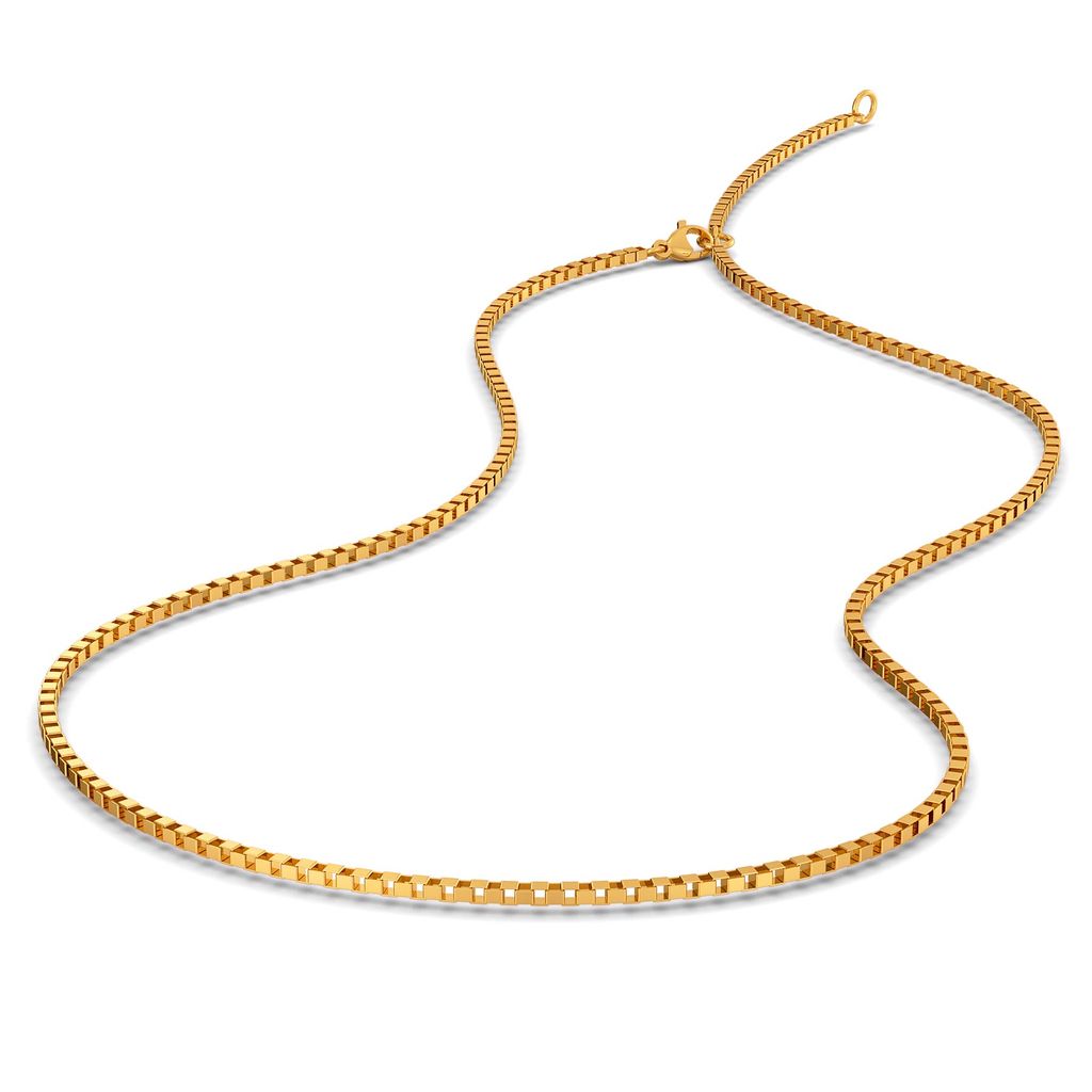 18kt Yellow Gold Box Chain Gold Chains