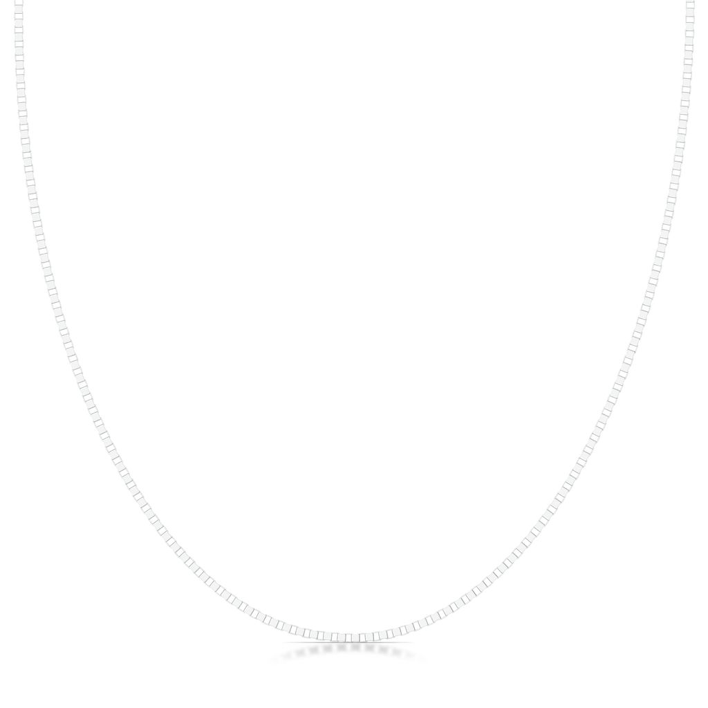 18kt White Gold Box Chain Gold Chains