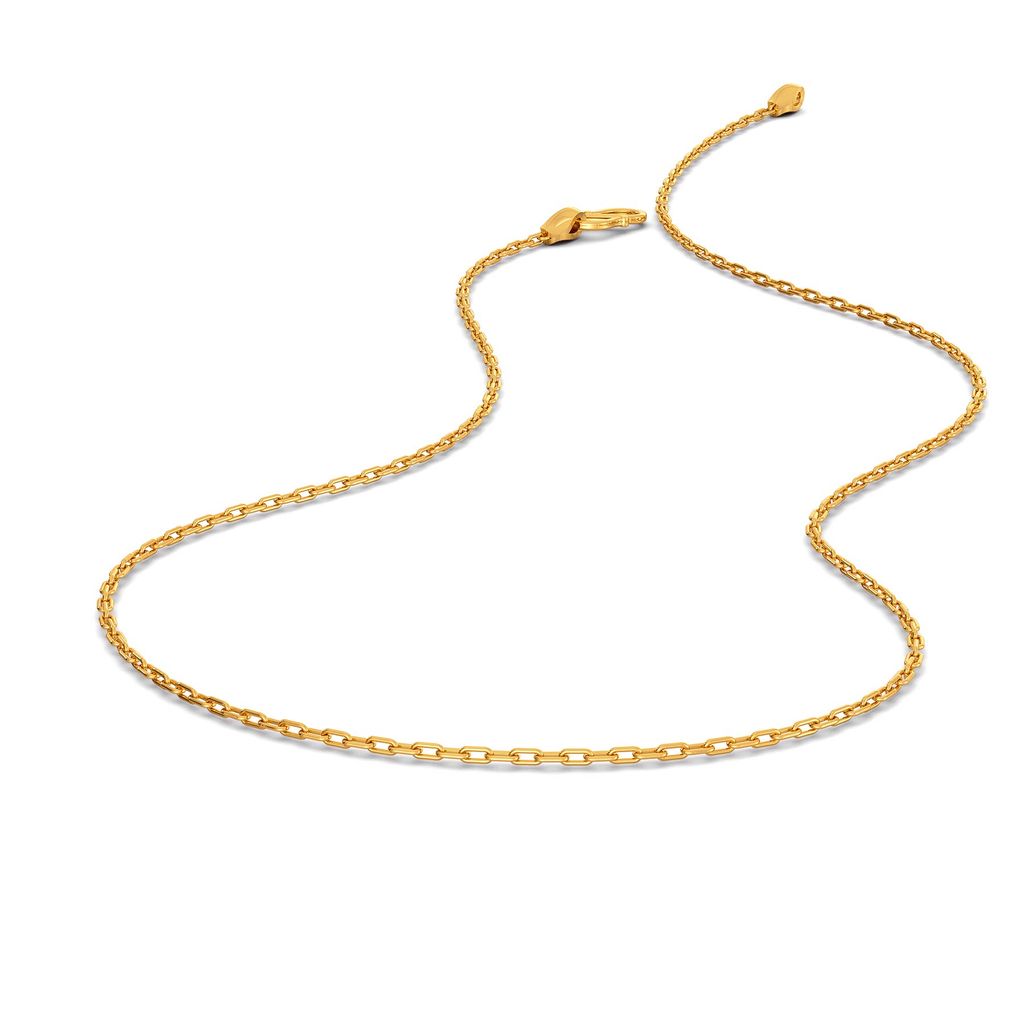 22kt Bevel Chain Gold Chains
