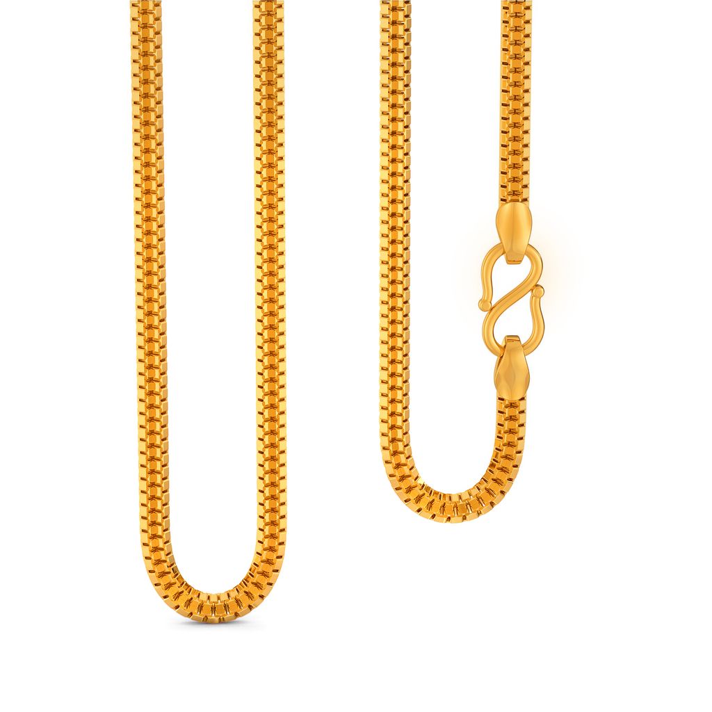 22kt Double Box chain Gold Chains