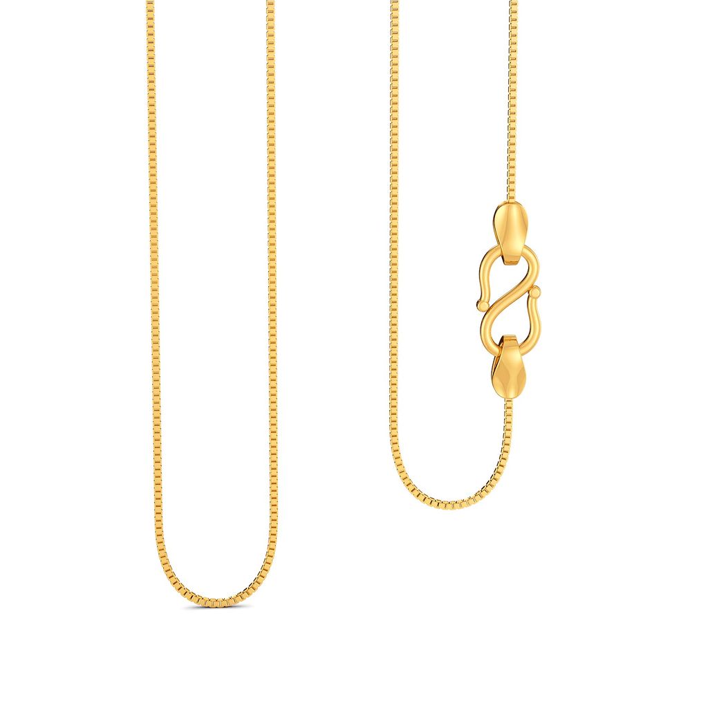 22kt Box chain Gold Chains