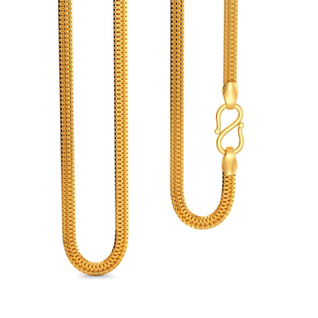 22kt Triple Box chain Gold Chains