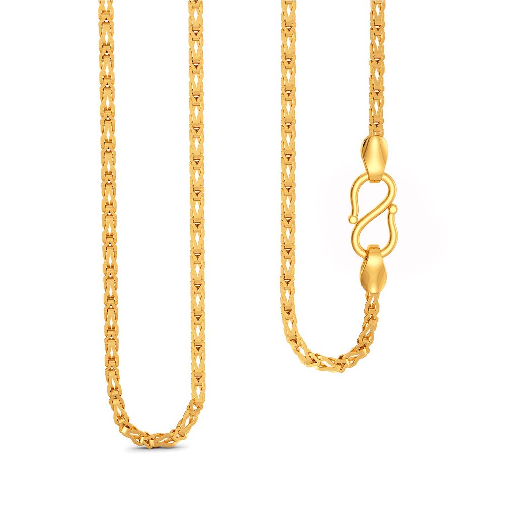 22kt Knitted Chain Gold Chains