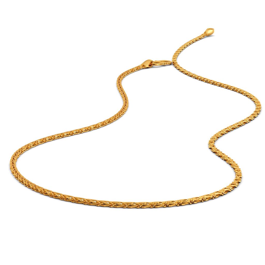 22kt Knitted Chain Gold Chains