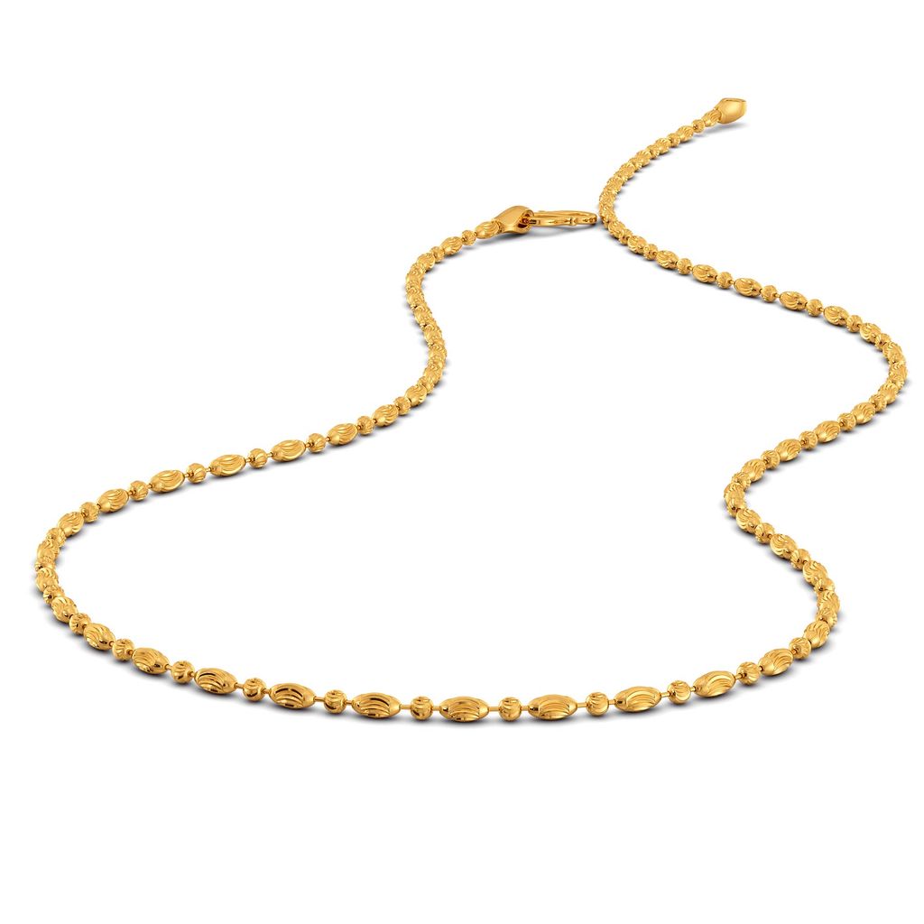 22kt Beaded Chain Gold Chains