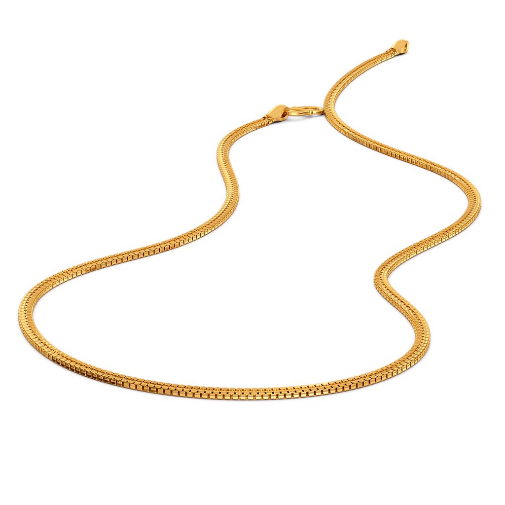 22kt Textured Double Box chain Gold Chains