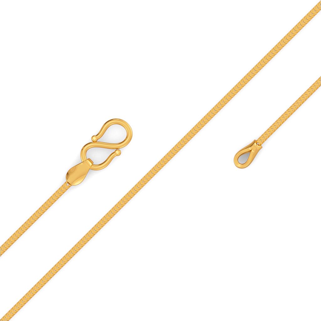 22kt Herringbone Chain Gold Chains