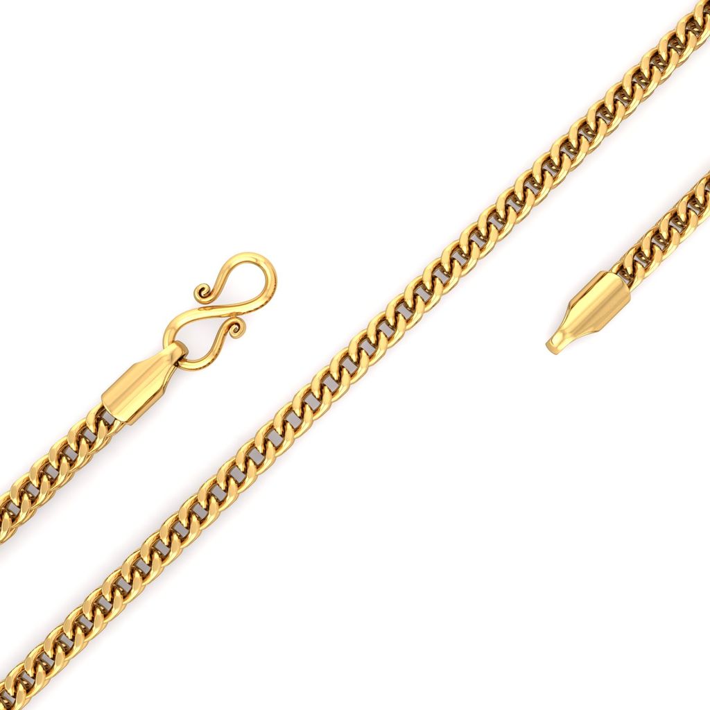 22kt Megasized V-link box chain Gold Chains