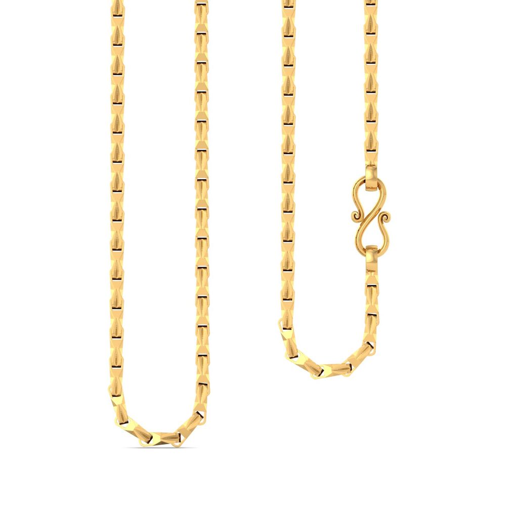 22kt twisted cuboid chain Gold Chains