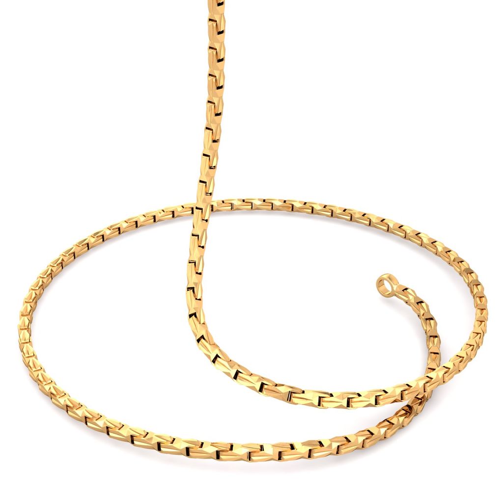 22kt twisted cuboid chain Gold Chains