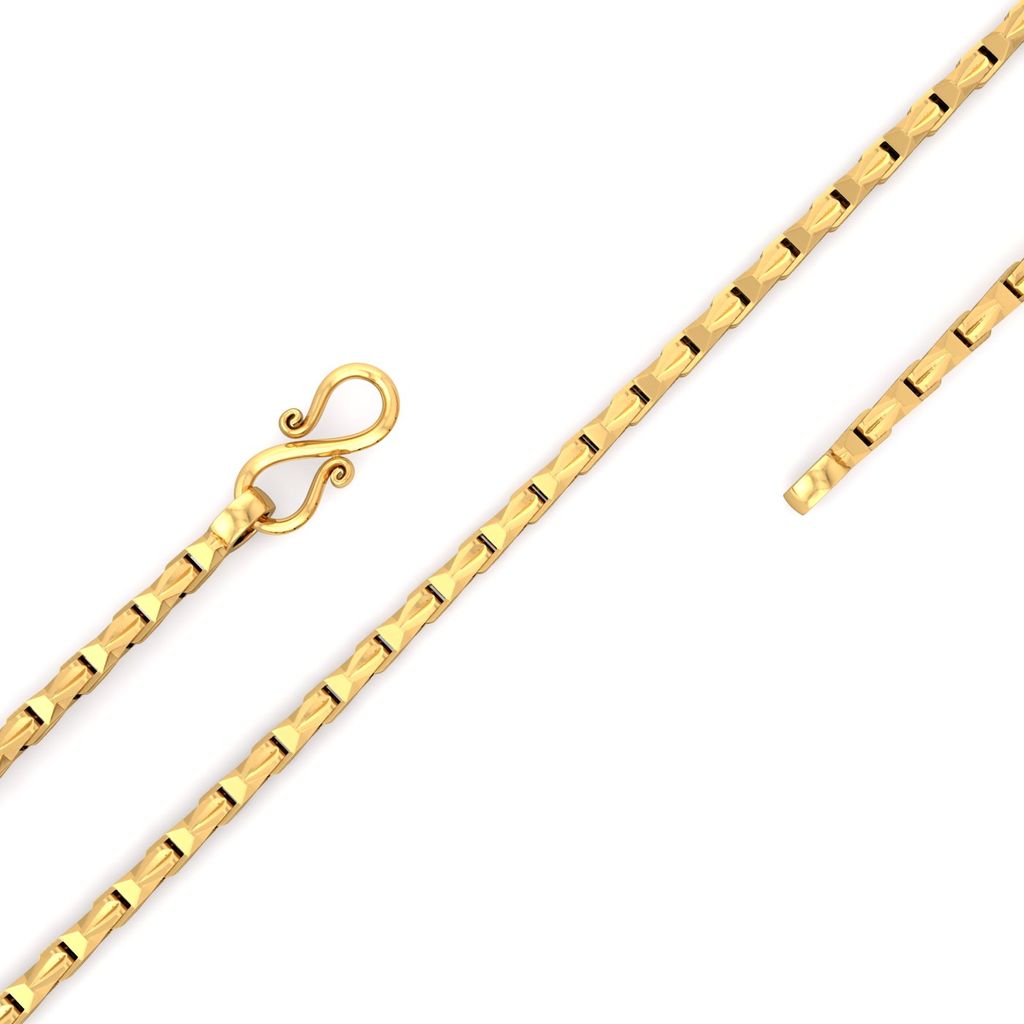 22kt twisted cuboid chain Gold Chains