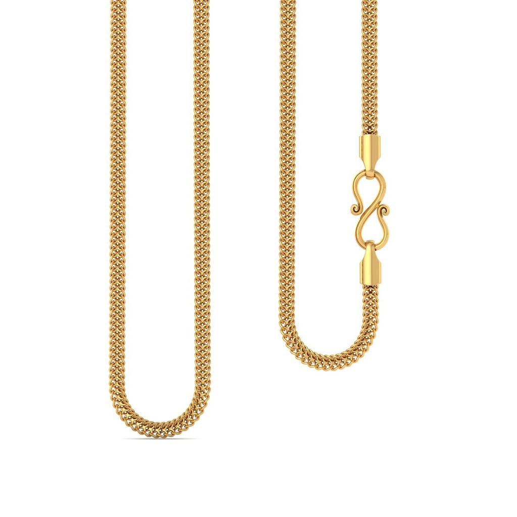 22kt V-link box chain Gold Chains