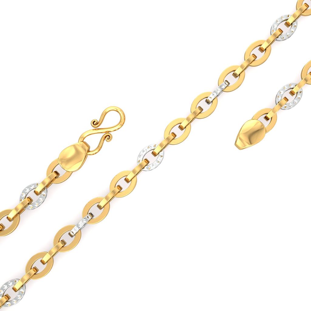 22k Two tone Mega sized cable link Gold Chains