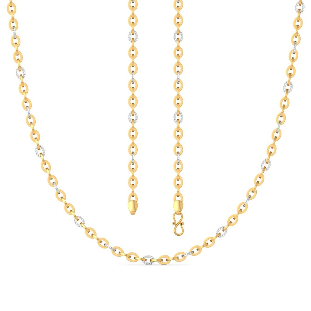 22k Two tone Mega sized cable link Gold Chains