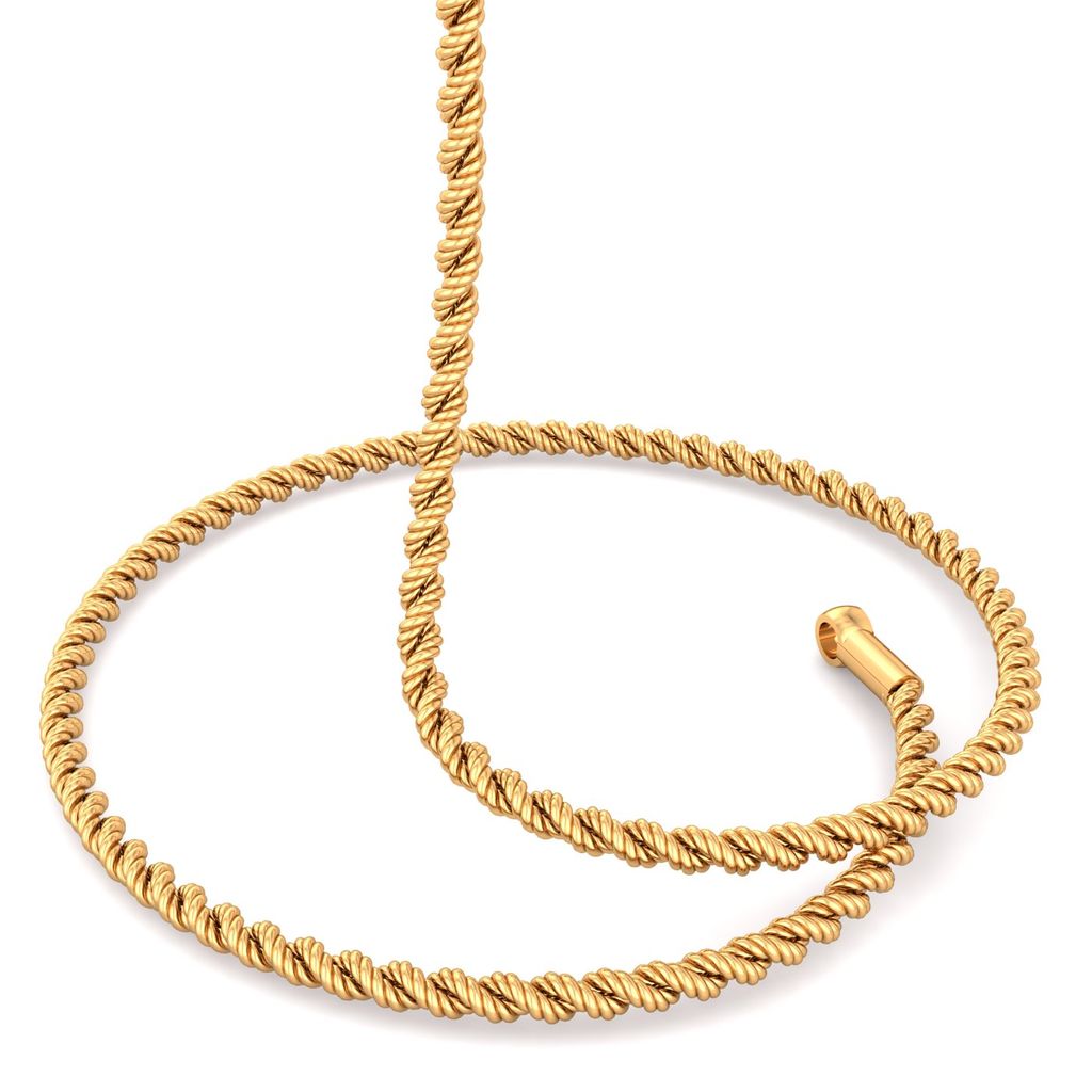 22kt Twisted Rope Chain Gold Chains