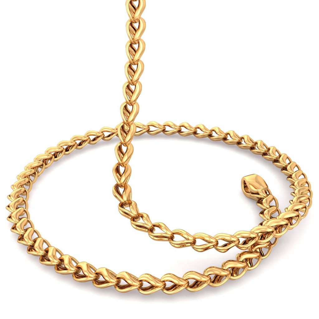 22kt Stylised Gold Link Chain Gold Chains