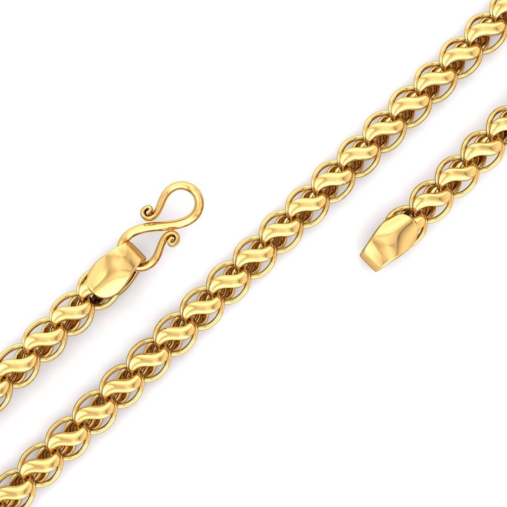 22kt Stylised Gold Link Chain Gold Chains
