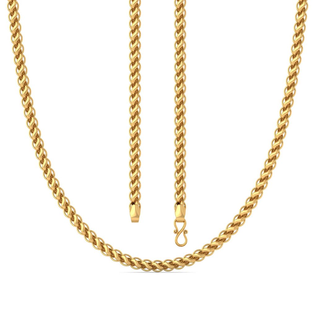 22kt Stylised Gold Link Chain Gold Chains