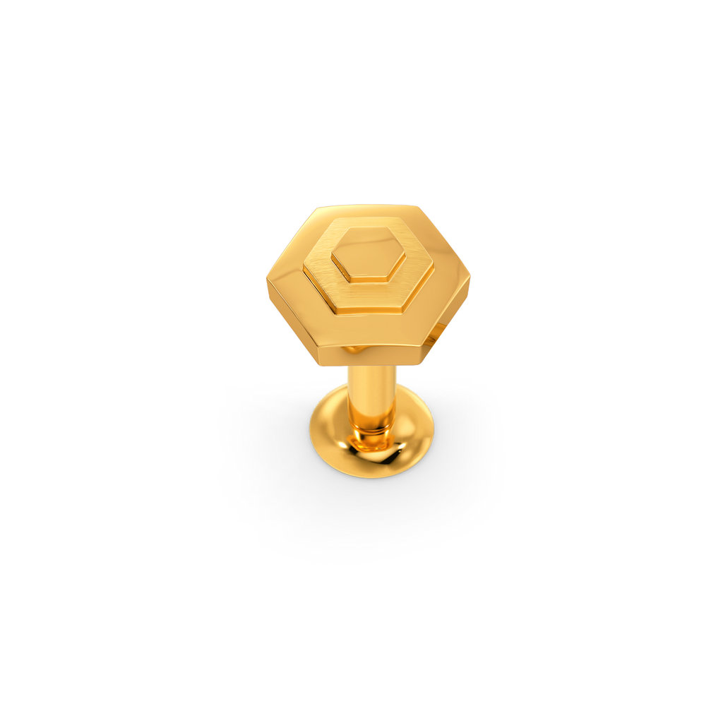 Hoedown Hex Gold Nose Pins