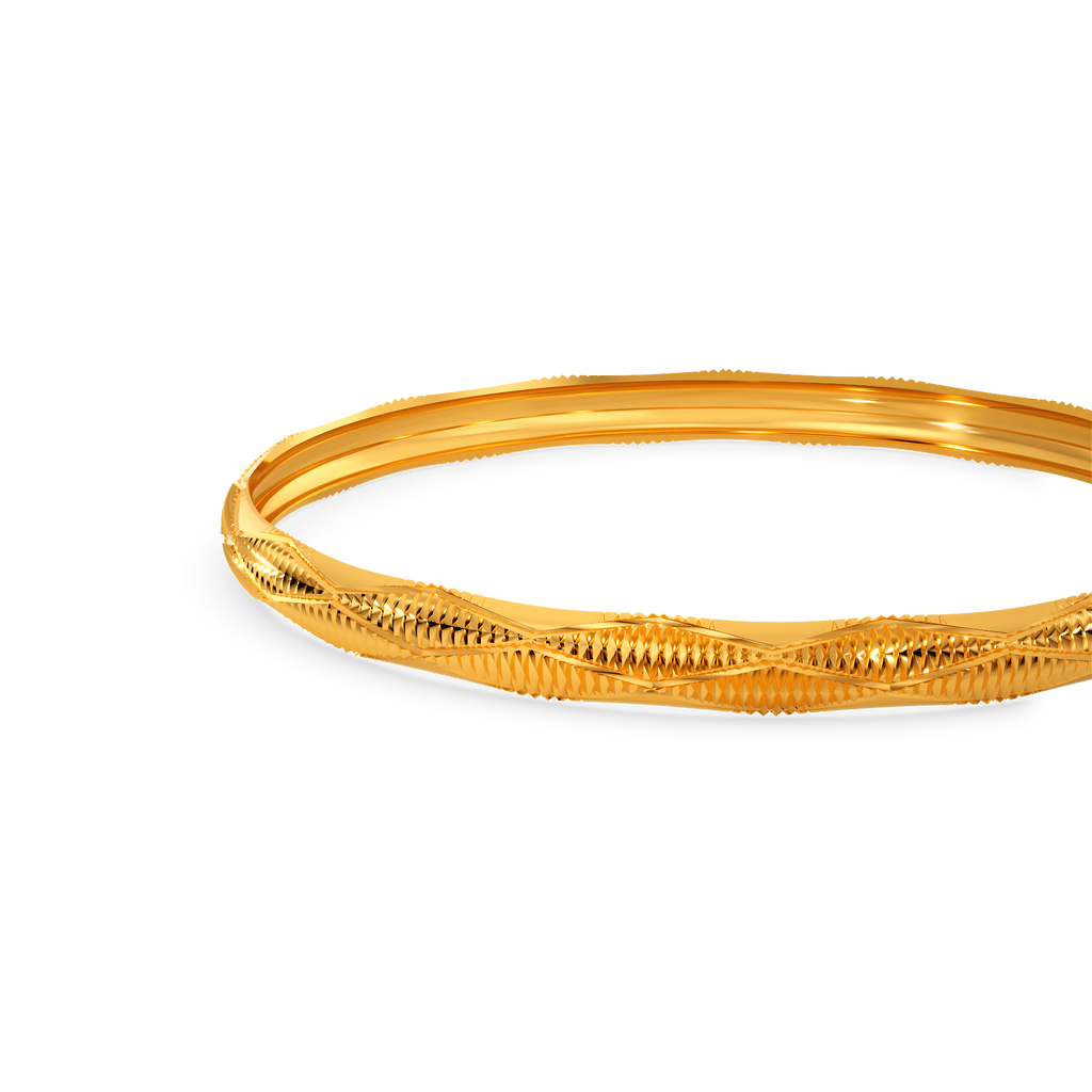 Geometrics Gold Bangles