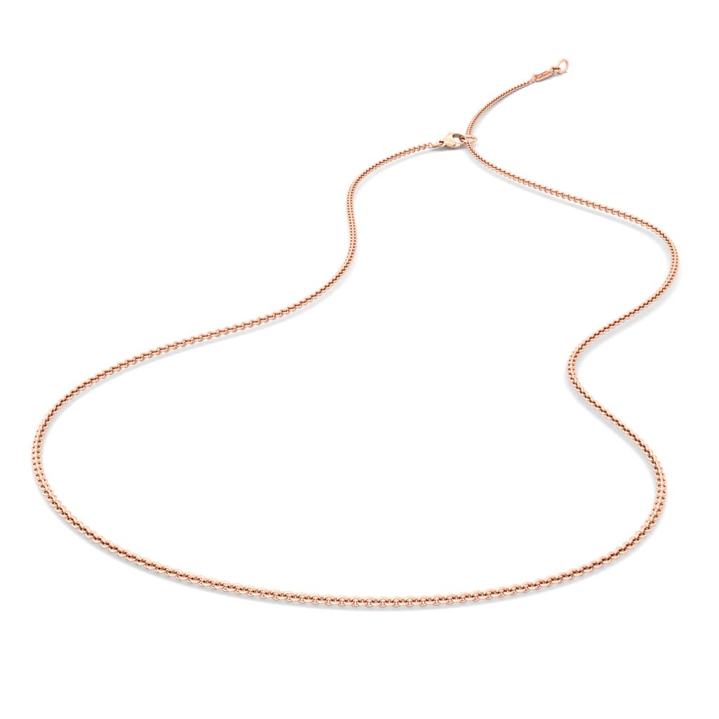 18kt Rose Gold Cable Chain Gold Chains