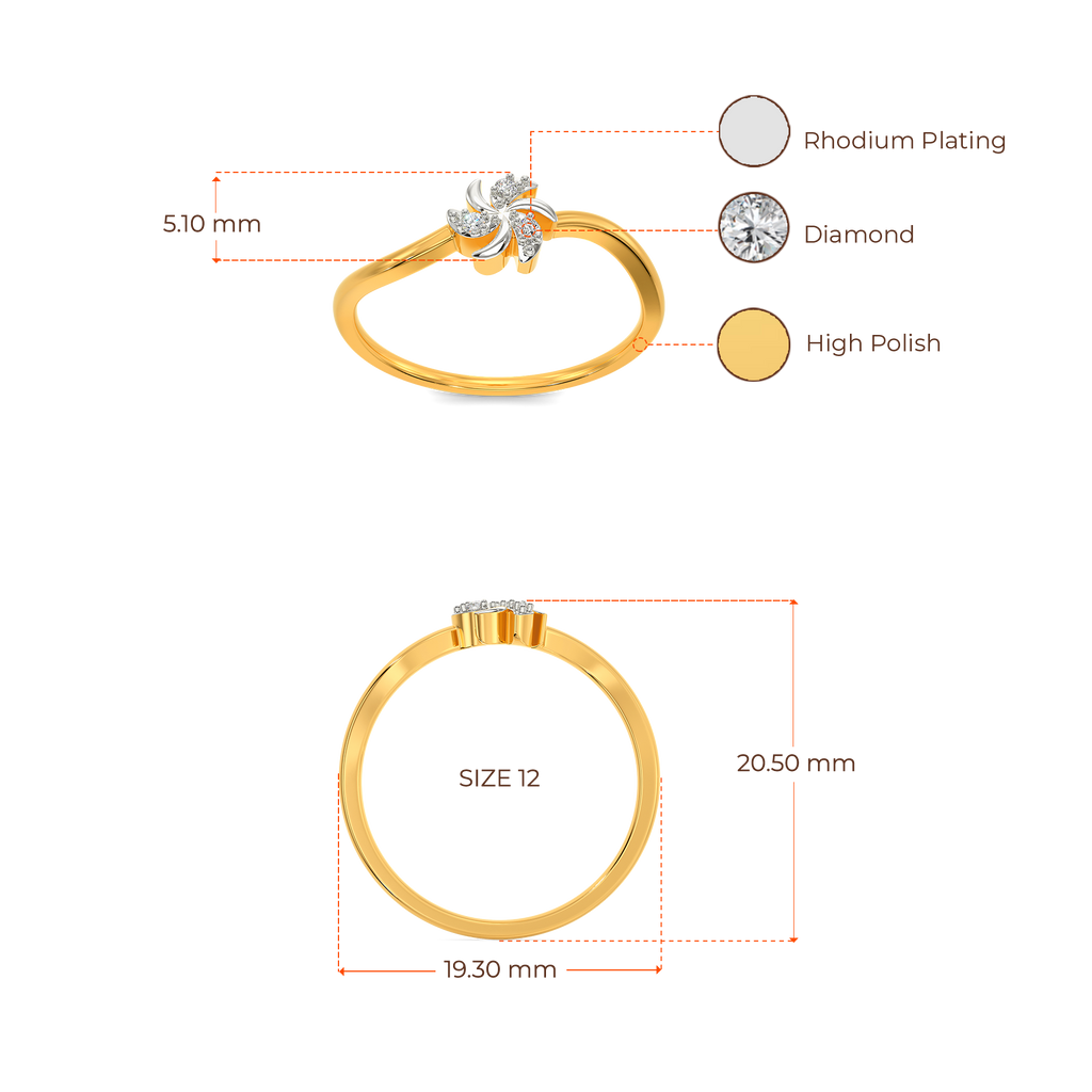 Fleur Gag Diamond Rings image