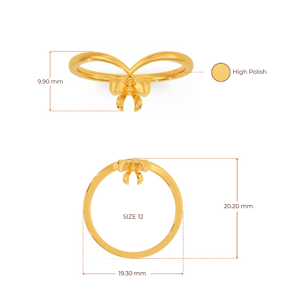 House of Bows Gold Rings image