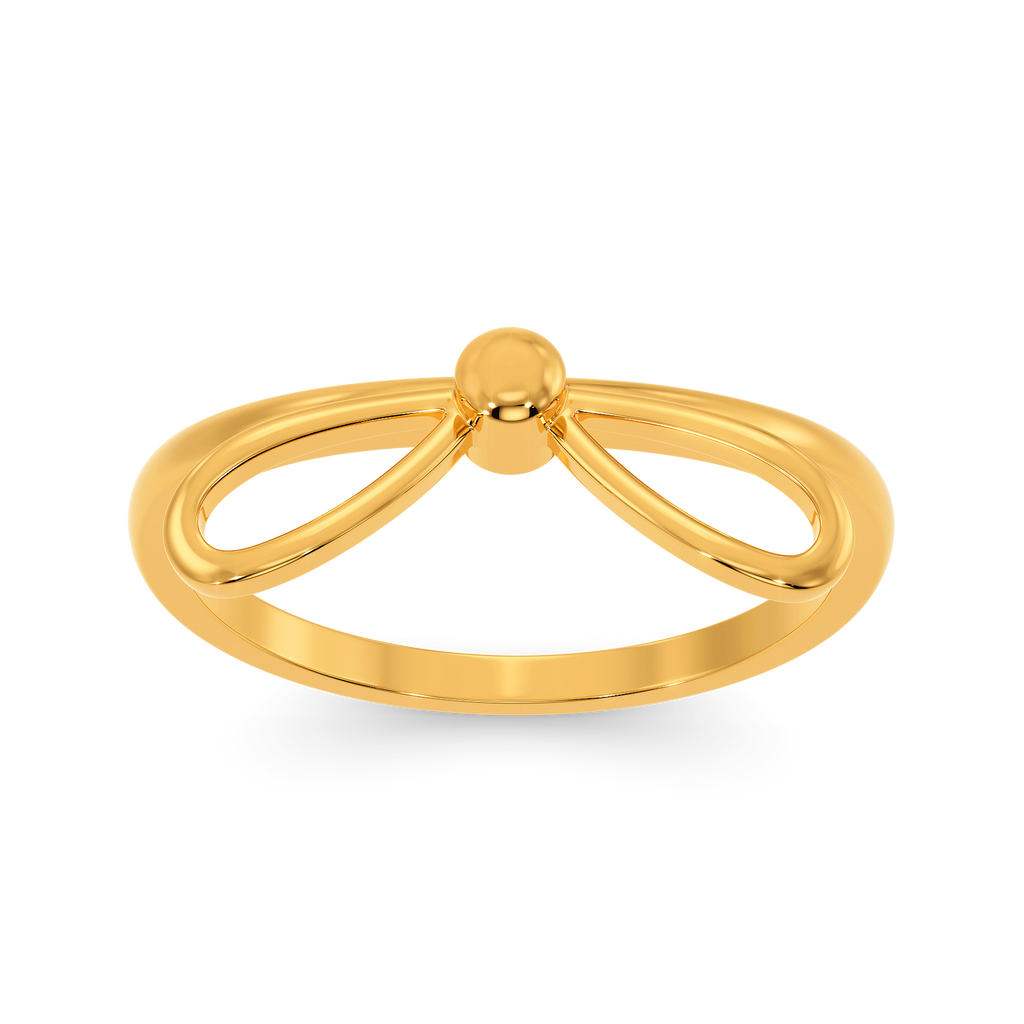 Dot a Bow Gold Rings alternate view 3