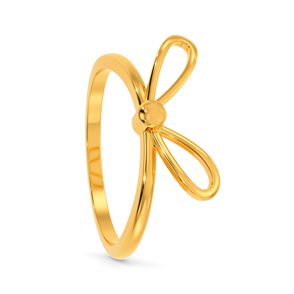 Dot a Bow Gold Rings image