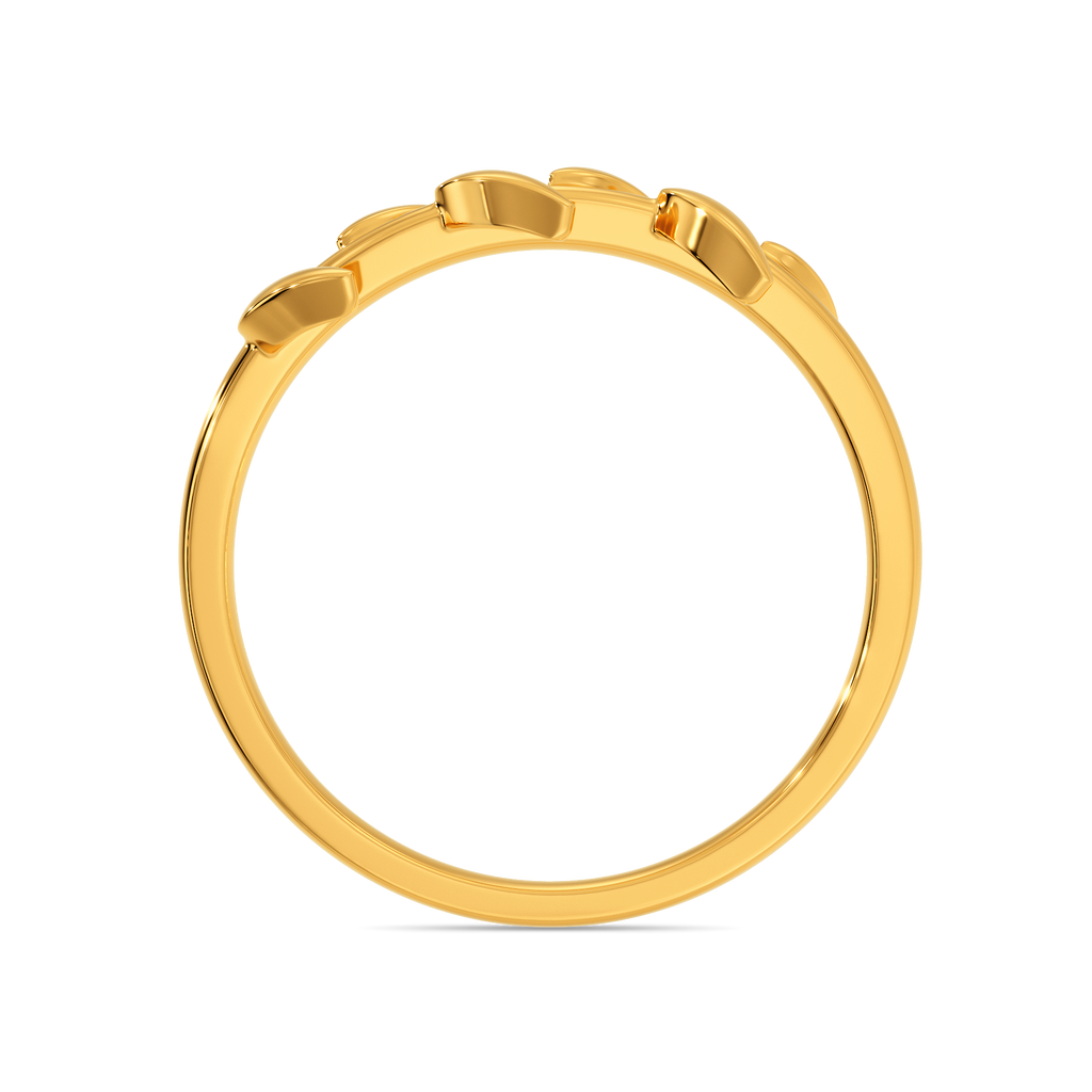 Leaf Bling Gold Rings image