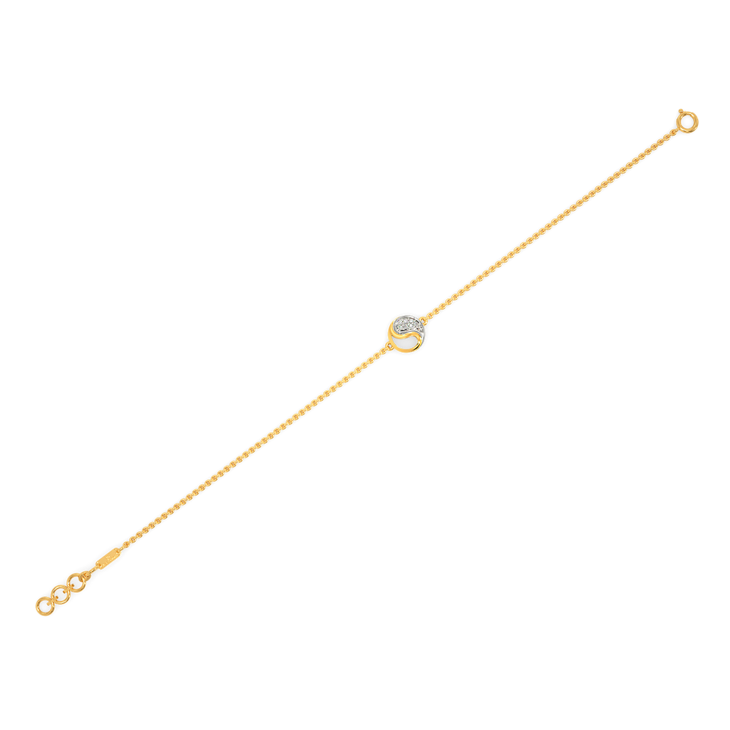 Yin Yang Drop Diamond Bracelets