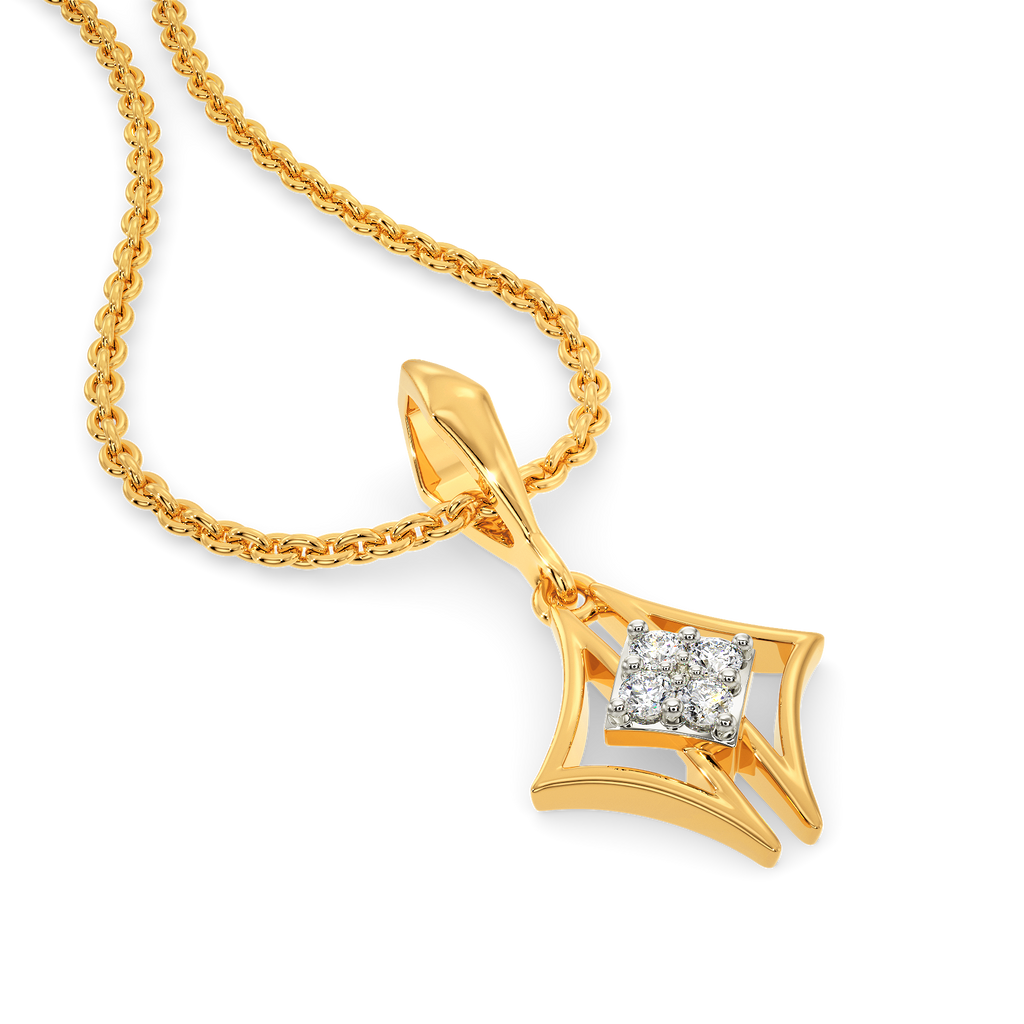Twin Tris Diamond Pendants